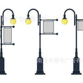 路灯组合图案自粘可移除PVC 墙贴画 贴纸 车贴 门贴 开关贴新款