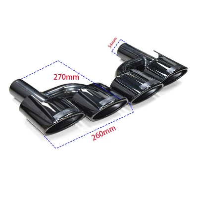 Car muffler Pipe Modification W204C-Class C63 - h-type-black-mouth