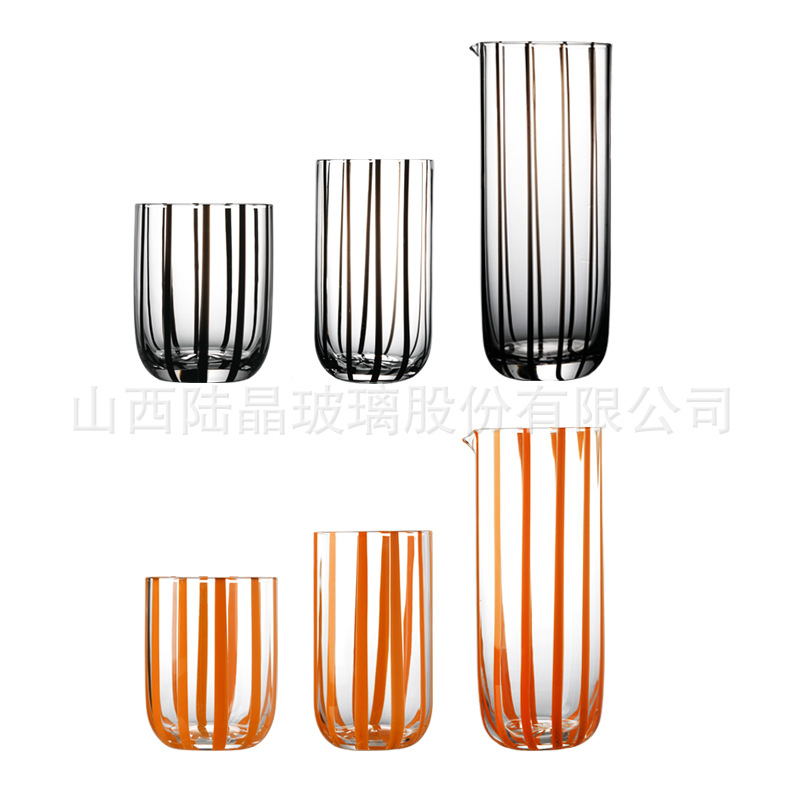 Serie de tazas de jugo de filamento creativo simple ins tazas de jugo domésticas tazas de agua de gran capacidad tazas de vidrio de bebida de jugo