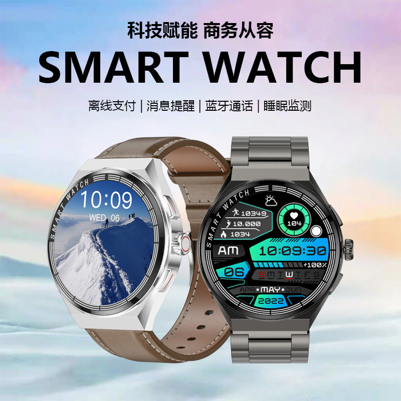 Men's Business Watch with Multi-Function Bluetooth Call and Message Notification, Payment Black Technology Smart Watch Bm01 Men's Business Watch with Multi-Function Bluetooth Call and Message Notification, Payment Black Technology Smart Watch Bm01