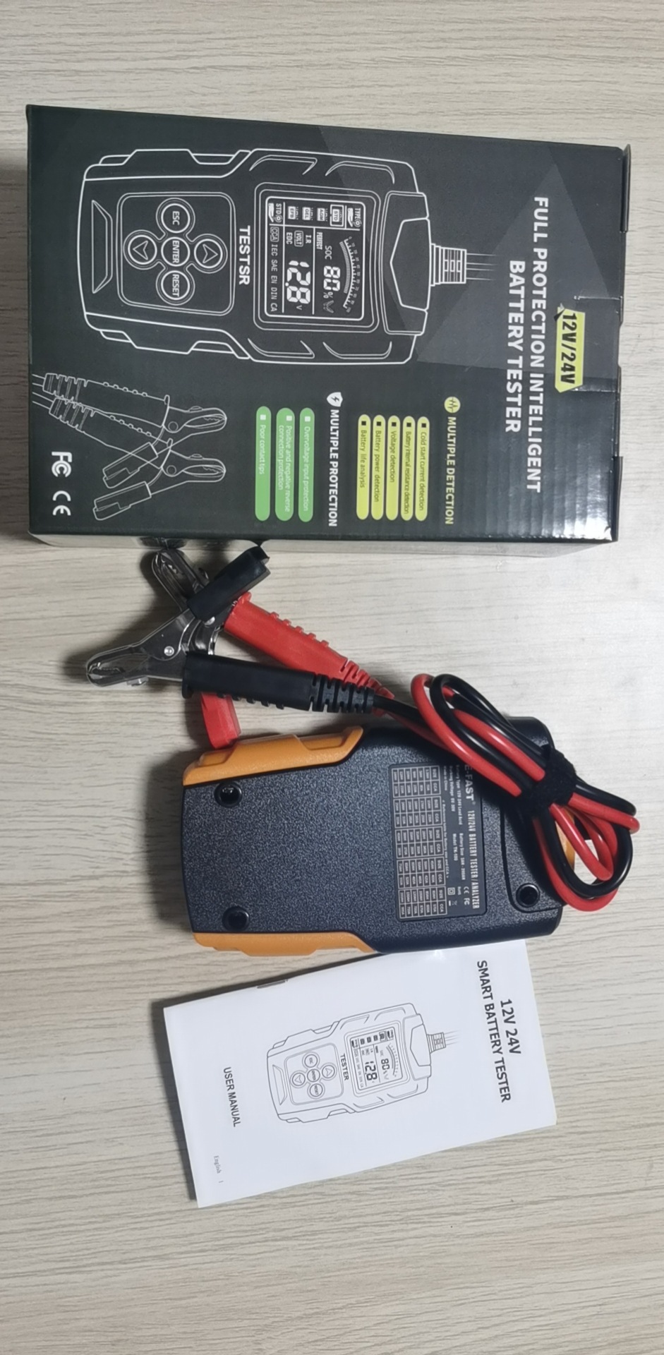 New Household Car Battery Tester with Digital Display Parameters 12V/24V Car Battery Internal Resistance Tester