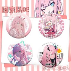 DARLING in theFRANXX アニメ周辺機器 02 ナショナルチーム周谷子ブリキレーザーバッジ
