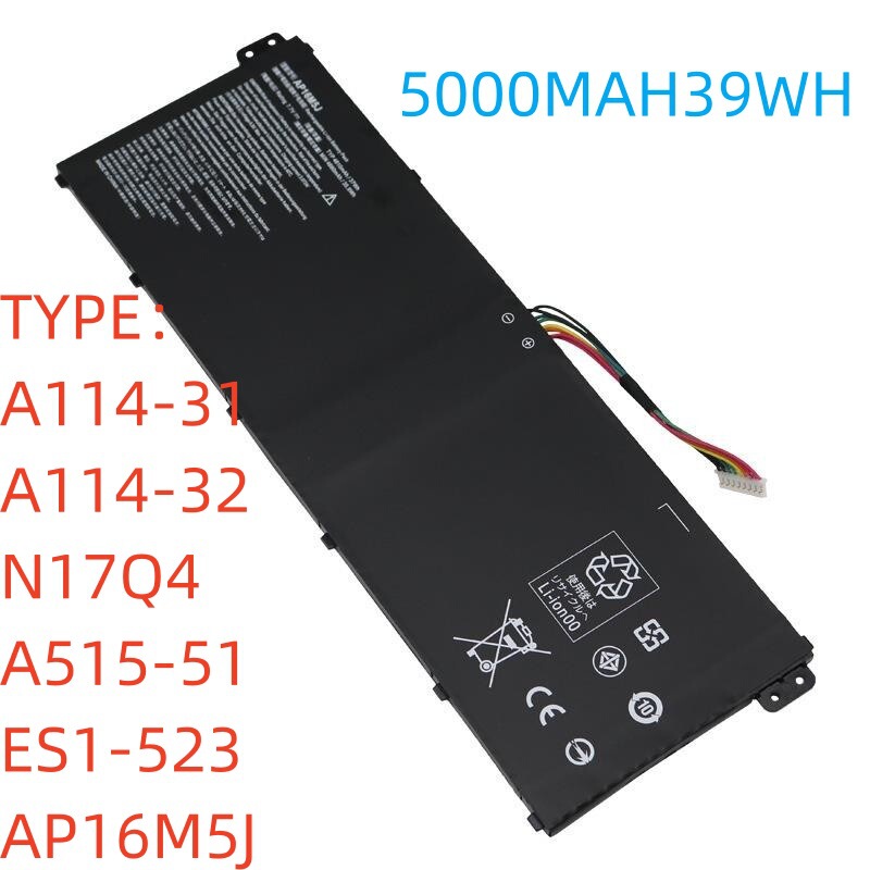 For Acer A315-21 A315-55 N17Q2 N18Q13 AP16M5J laptop battery