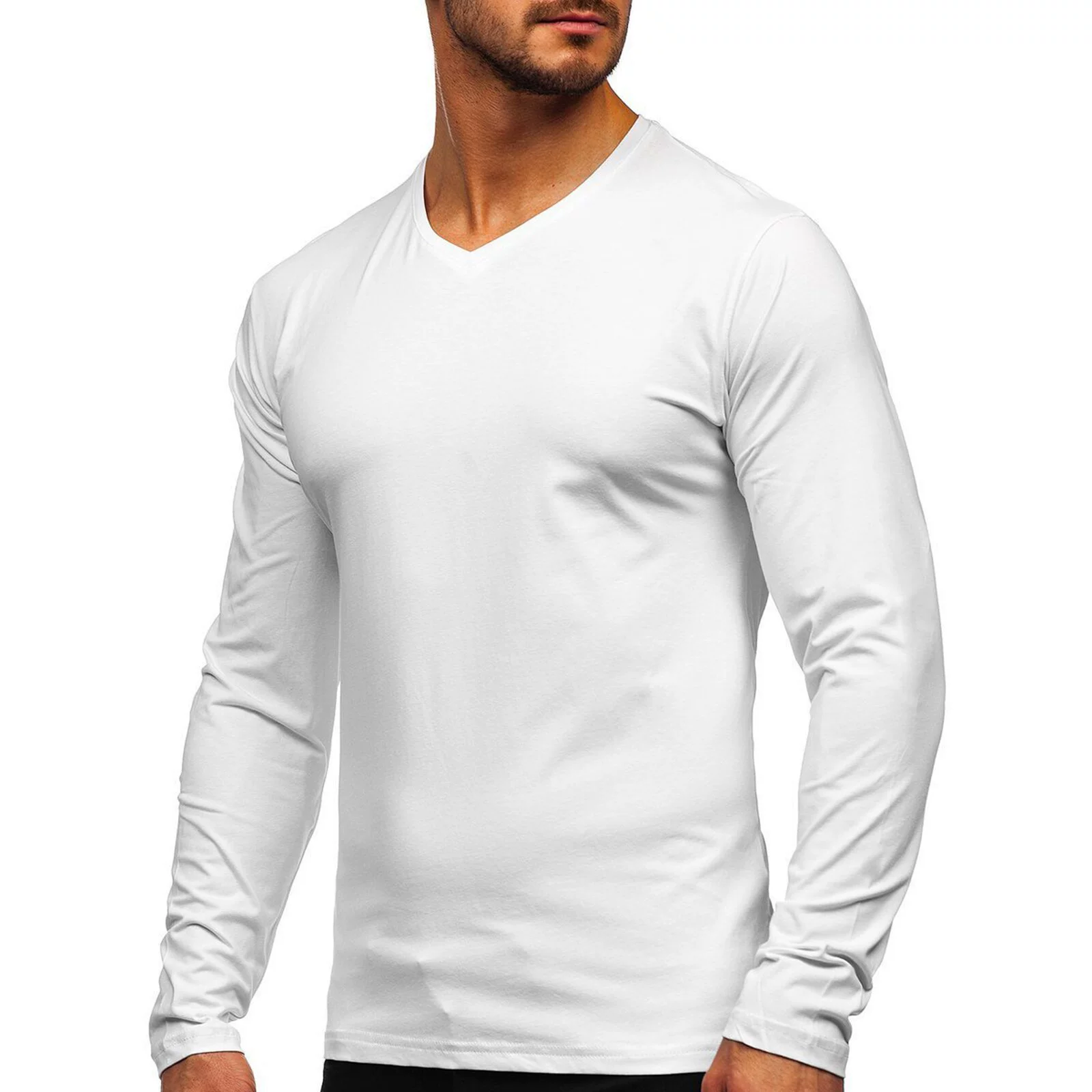 Новинка осени 2022: универсальная повседневная футболка с коротким и длинным рукавом для трансграничной торговли на AliExpress и Amazon (европейский и американский рынки)