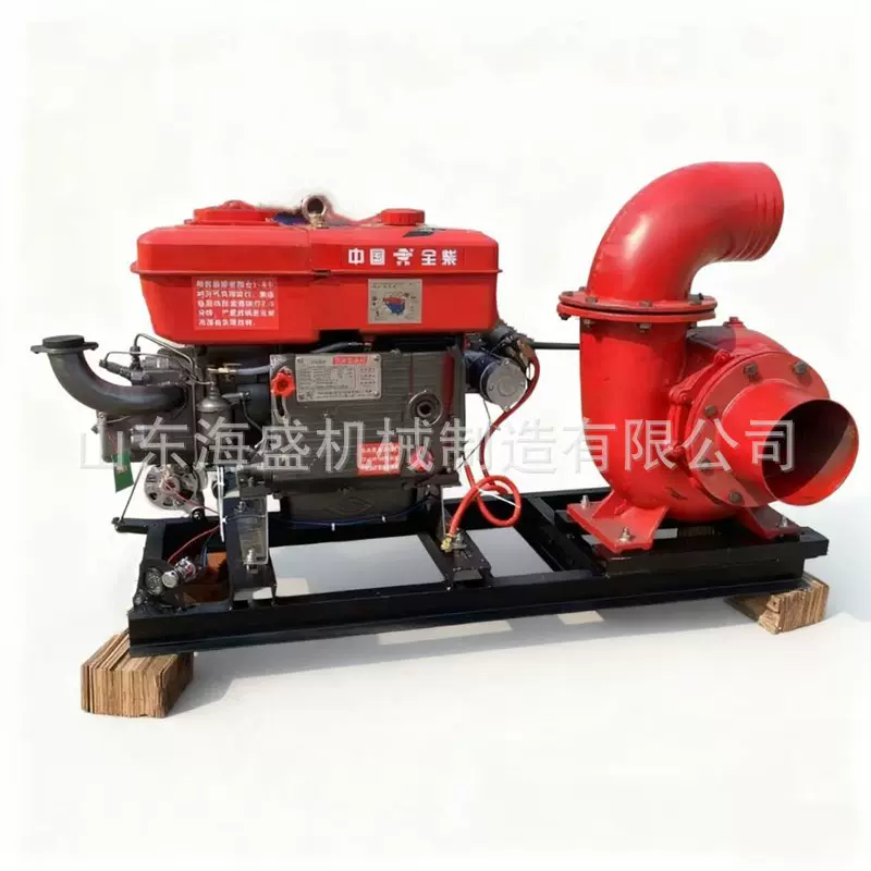 柴油机组污水泵排水排涝排污泵8寸混流泵无电区灌溉泵