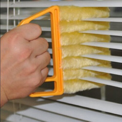 Shutter cleaning tool cleaning brush air conditioner air outlet dust removal brush gap cleaner removable washable
