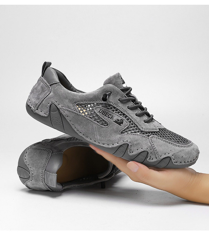 Giày thể thao unisex cỡ lớn thoáng khí lưới mùa hè, đế bằng — 661 Màu đen, 661 màu cát, 661 màu hồng, 661 màu nâu chi tiết 42