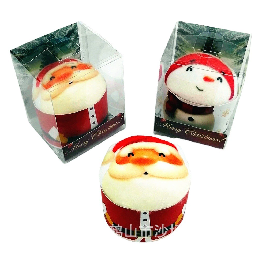 Рождественские творческие подарки Санта-Клаус Снеговик моделирование полотенце цифровая печать 3D подарок может добавить логотип