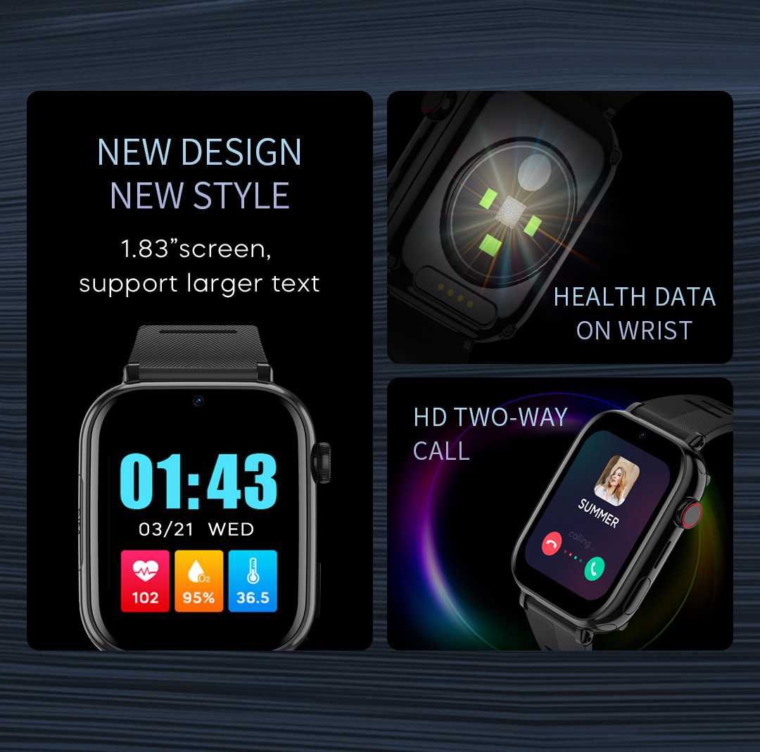 Cross-border e-commerce overseas version anti-wandering location, language video, elderly wristband, English version, health details Picture