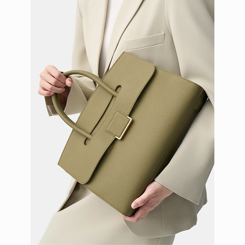 Mother's Day Gift Briefcase Tote Bag Large Capacity Simple Handbag Women's Bag Niche Design Mom