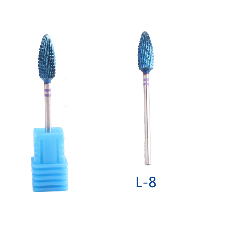 Transfronterizos para la pintura de uñas de acero de tungsteno azulizado, molienda de maíz de acero de tungsteno, molienda eléctrica, broca de desmontaje de uñas