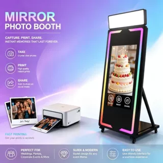 厂家65/45魔镜照相亭跨境婚礼派对爆款Magic Mirror Photo Booth