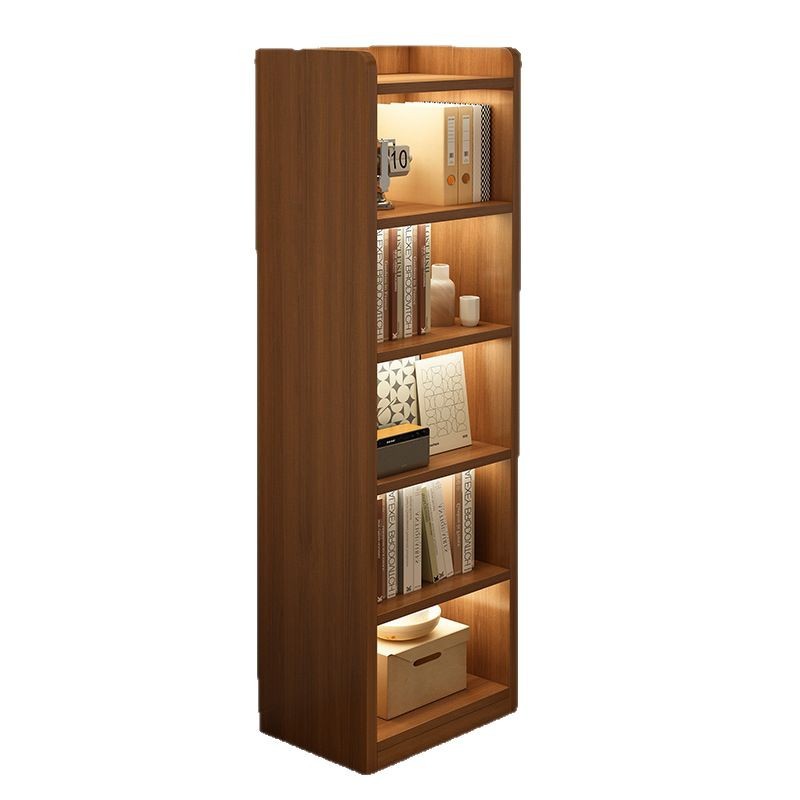 Estante de libros Estante de almacenamiento del dormitorio contra la pared piso sala de estar Gabinete de visualización doméstico Gabinete de borde de hendidura Estante de almacenamiento de libros de estudiantes