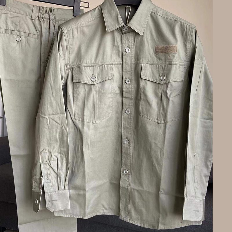 Summer cotton overalls long and short sleeve labor protection suit National Grid with reflective maintenance engineering factory clothing wholesale