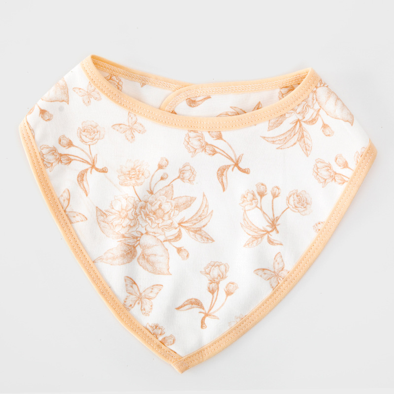 Baby toallas de saliva baby toallas triangulares tipo buckle delantal primavera y otoño a prueba de viento calor doble capa transfronteriza Amazon al por mayor