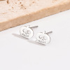 Cute fashionable earrings stainless steel, European style, halloween