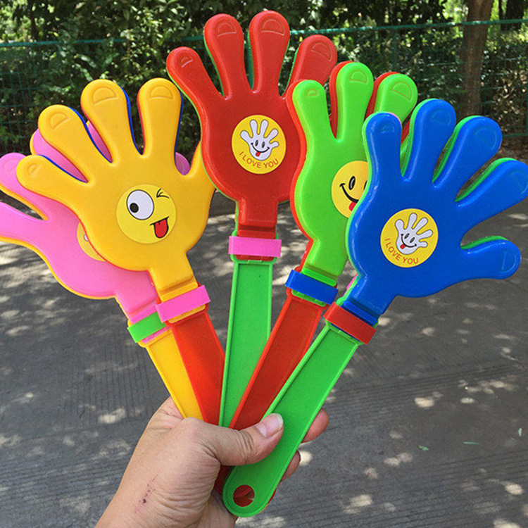 Large Clap Small Hand Clap Toy Pat Pat Push Gift Activity Hand Plastic Palm Glow Applause Gift