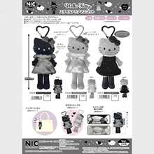 预定定金 1月纳期三丽鸥黑色长腿公仔玩偶天使独角兽kitty爱心