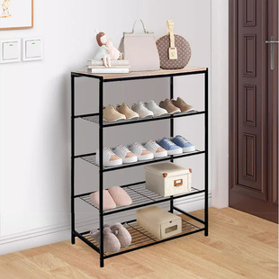 Shoe Rack Simple Doorway Household Dustproof Iron Shoe Cabinet for Rental House Indoor Dormitory Storage Artifact Space-saving