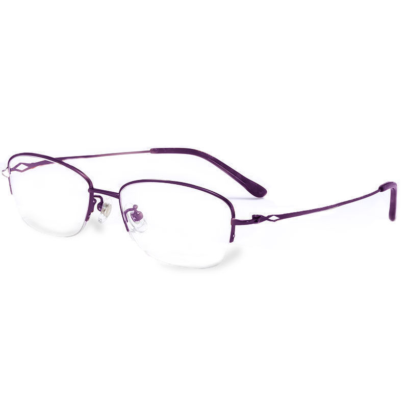 Arte y literatura de medio marco anti-luz azul gafas de edad 50 a 60 años de edad muestran temperamento joven de alta calidad gafas de protección de ojos de edad media y vieja