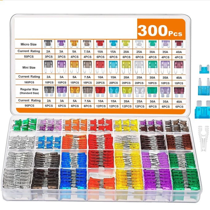 300 комплектов комбинированных предохранителей автомобиля 160 Mini 90 standard 50 миниатюрные предохранительные зажимы