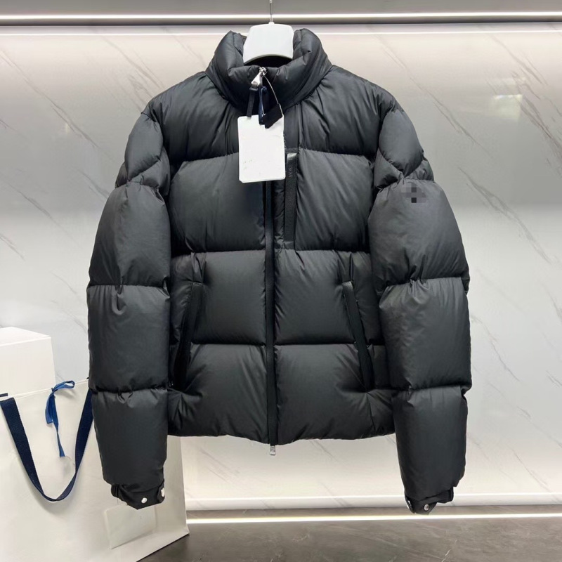 Cross-Border [In-Stock Direct Shipment] Cross-Border High-End Moncler-Style Light Business Casual Leather down Jacket for Men and Women