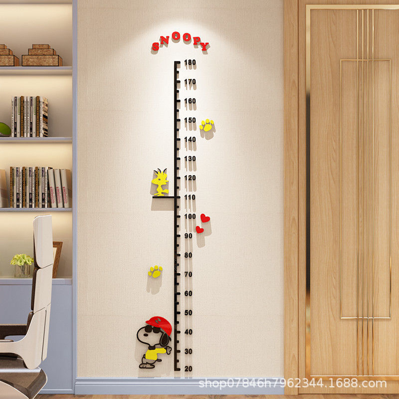 One-piece delivery height stickers children acrylic 3d wall stickers baby room measuring instrument cartoon removable One-piece delivery height stickers children acrylic 3d wall stickers baby room measuring instrument cartoon removable