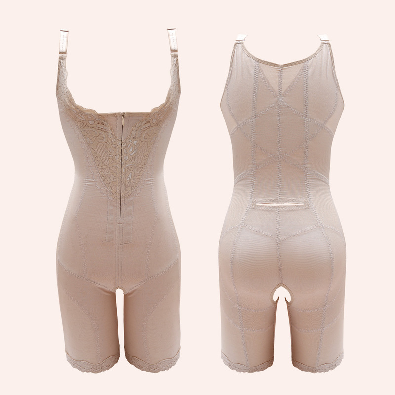 One-Piece Strong Shaping Body Shaper One-Piece Postpartum Slimming Leg Slimming Tummy Lifting Butt Corset Beautiful Back Zipper Body Shaping Lady