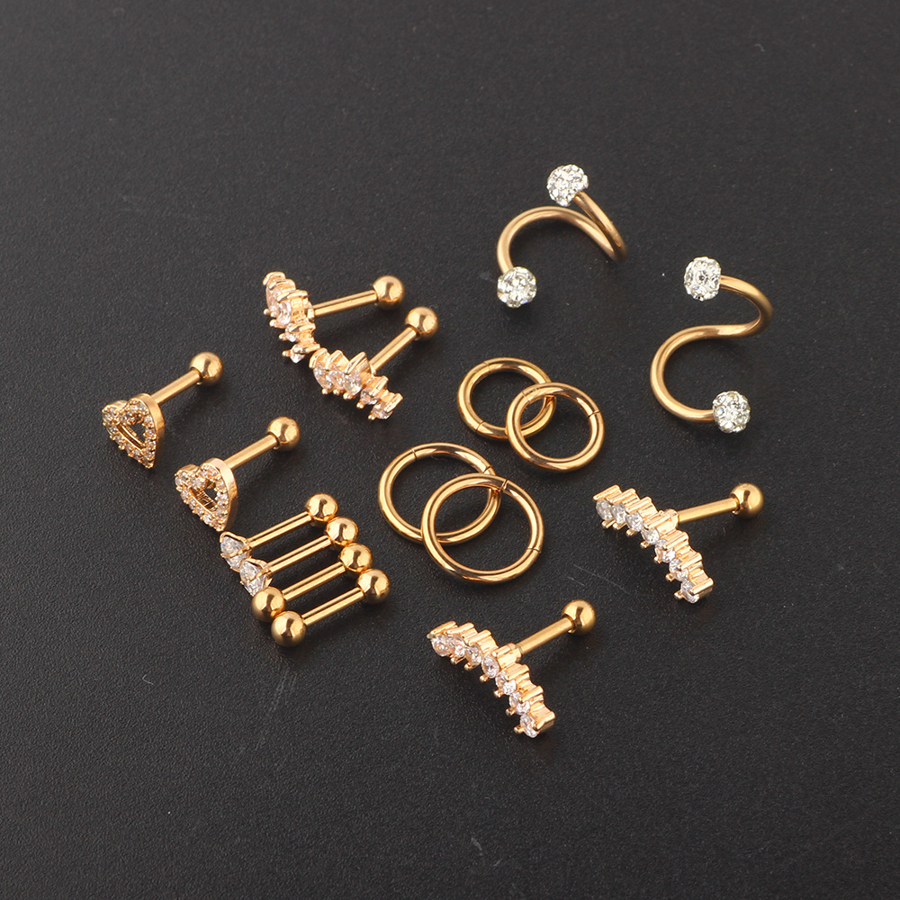 Labret piercing jewelry detail image