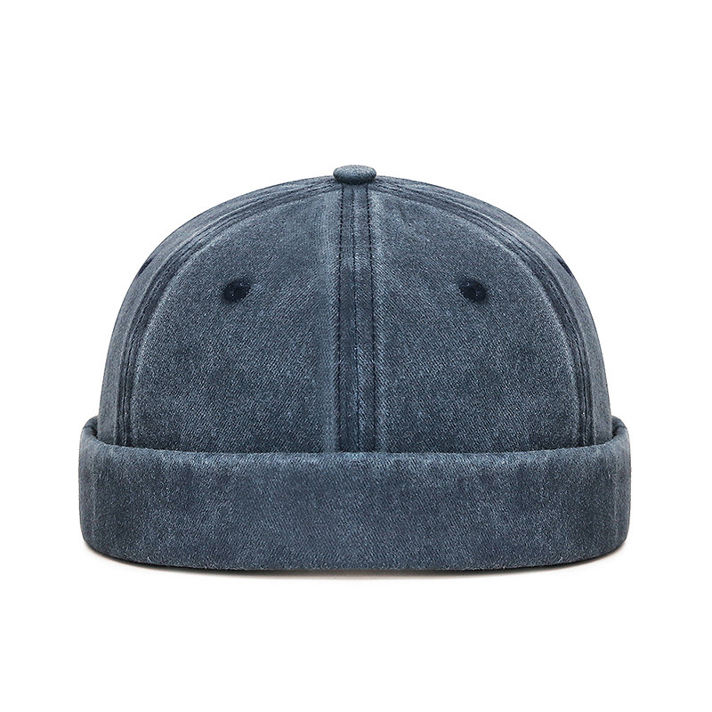 Spring and Autumn New Style Washed Cotton Beanie Hat for Women, Street Hip-Hop Soft Top Cap, Versatile and Fashionable for All Seasons