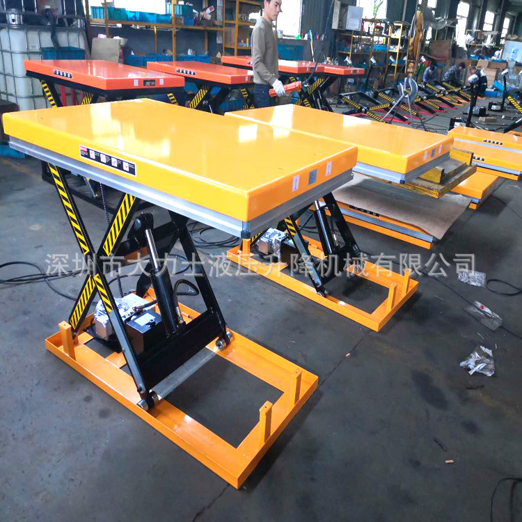 固定电动升降平台1/2吨卸货平台 剪叉升降机升高平台