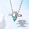 Small design advanced necklace, chain for key bag , high-quality style, 2023 collection