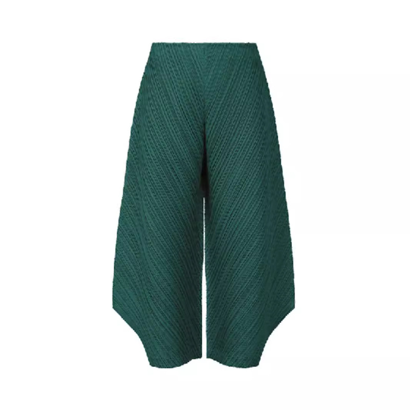 Miyake Nine-Point Harem Pants Lifetime Pleated July Pleated Silhouette Loose Casual Special-Shaped Pants for Women Pp33Jf374