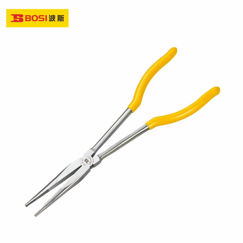 波斯工具 加长尖嘴钳长柄尖嘴钳275mm夹持钳子长嘴钳11寸BS193011