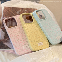 玫瑰花苹果16手机壳iphone17适用12代发15promax全包13小清新气质
