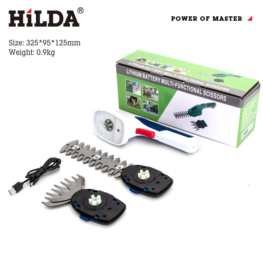 Jardín transfronterizo horticultura pequeña cortadora eléctrica recargable de setos cortadora de césped cortadora eléctrica de setos cortadores