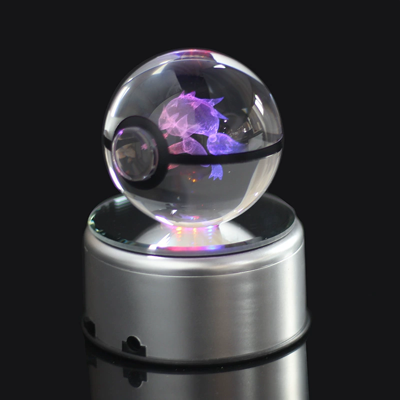 Хрустальный шар Мультфильм Покемон Шар 50/80MM3D внутренняя скульптура хрустальный шар Soroak ZOROARK