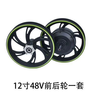 On behalf of the driving Other Electric Vehicle Accessories - puyuan-12-inch-350w-48v-front-and-rear-wheel-motor-set