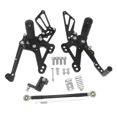 Suitable for Honda Cb650R Cbr650R Cb650F Cbr650F Modified Raised Footrest Rear Shift Assembly (Motorcycle pedals) - black