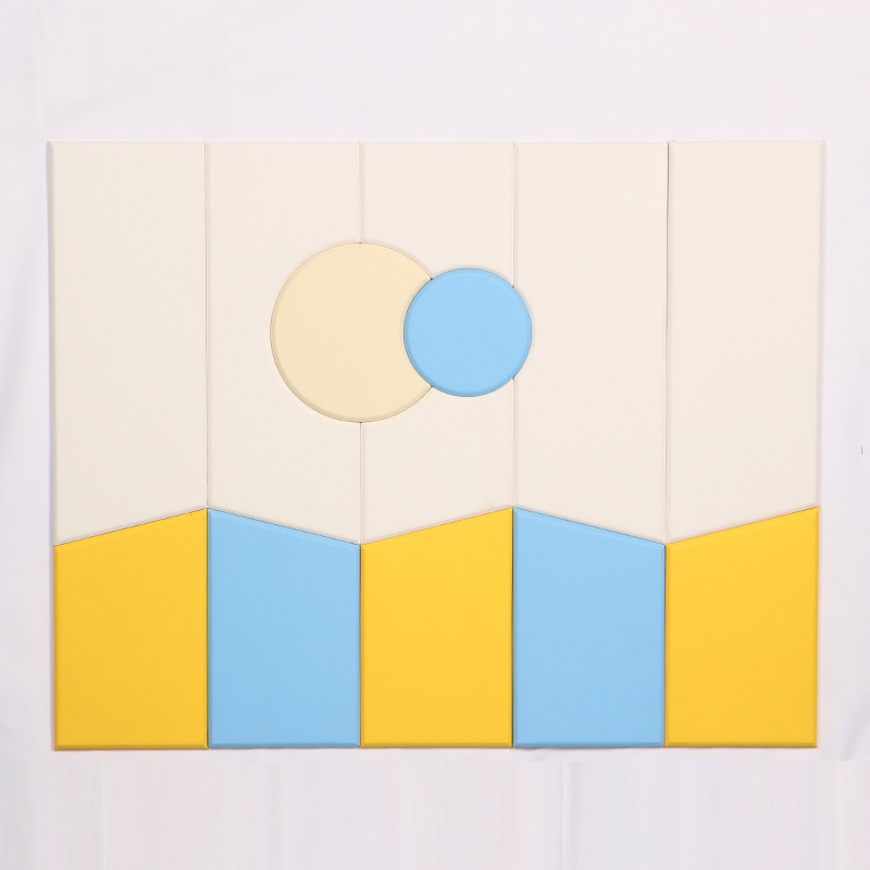 Soft tape on wall for kindergarten for bed