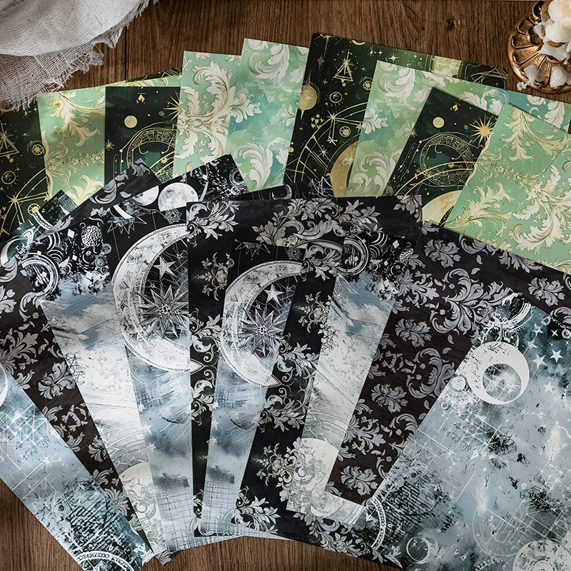 Язык досуг большой размер материала бумага вселенная тайна серии рваный ретро ручная сумка для боли в нижней части декоративной настенной бумаги