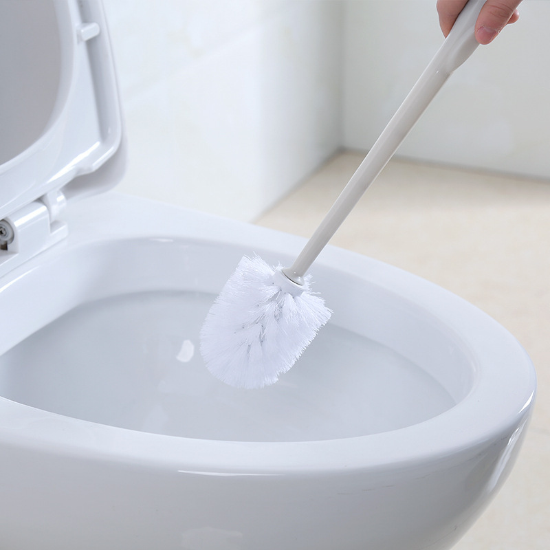 トイレ掃除ツール トイレブラシセット 長柄トイレブラシ プラスチック製ソフト毛 死角なし 収納可能 持ち運び可能|undefined