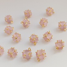 14K�~��������ɫ����Ƕ�ʯ������朒��diy�������Ʒ���