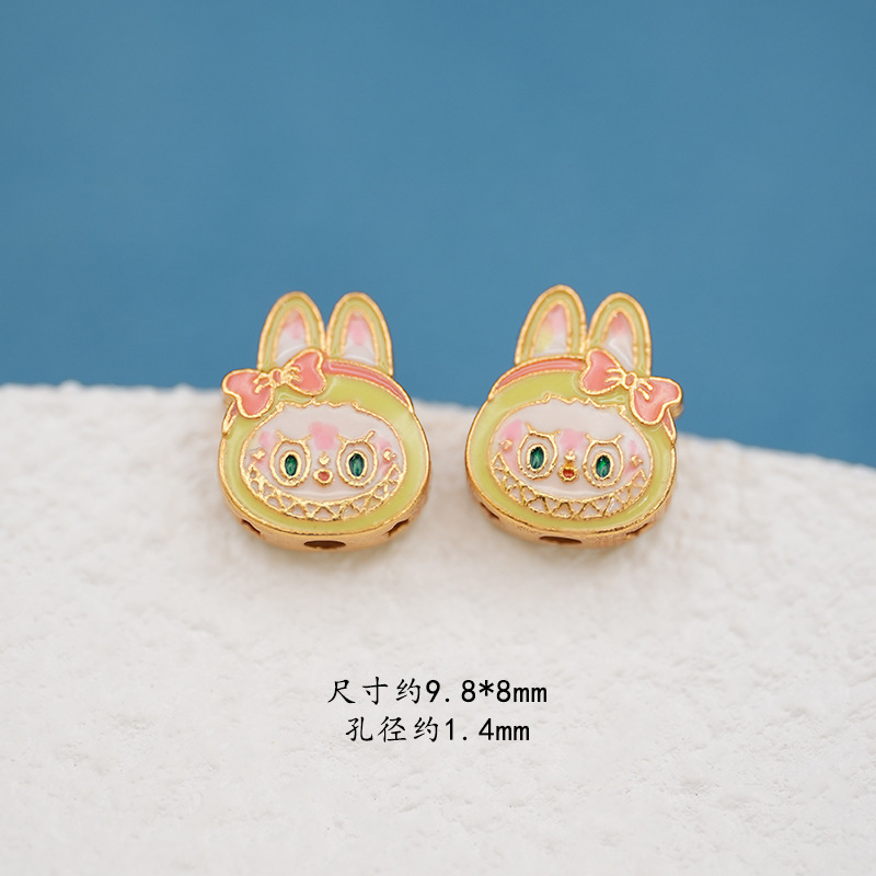 S925 シルバーメッキ 24K ラブブブブレスレットネックレスストリング DIY アクセサリー手作りビーズ半完成品|undefined