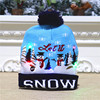 Christmas decorative supplies adult children knitted Christmas hat colorful light emitting caps high -end elderly Christmas hat