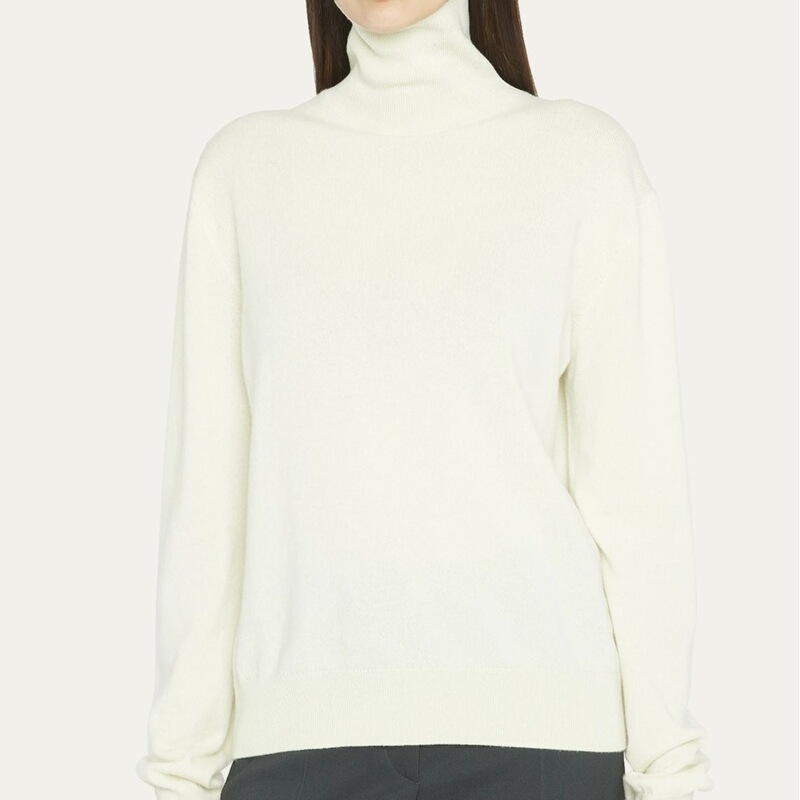 European and American Style Turtleneck Sweater, 100% Merino Pure Wool Base Sweater, New Autumn and Winter Model for Women, Cashmere Feel