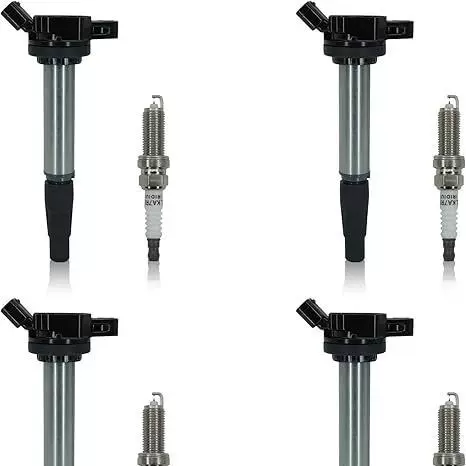 UF596 4件点火线圈和4件铱火塞适用于丰田卡罗拉1.8L 2009 - 2017