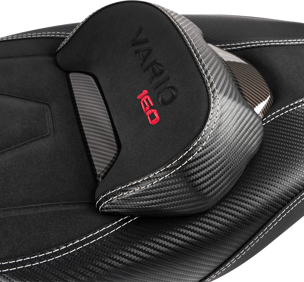 Suitable for Honda Vario160 Modified Motorcycle Seat Cushion Pu Leather Waterproof Anti-Slip Mat Click160 Seat Cover