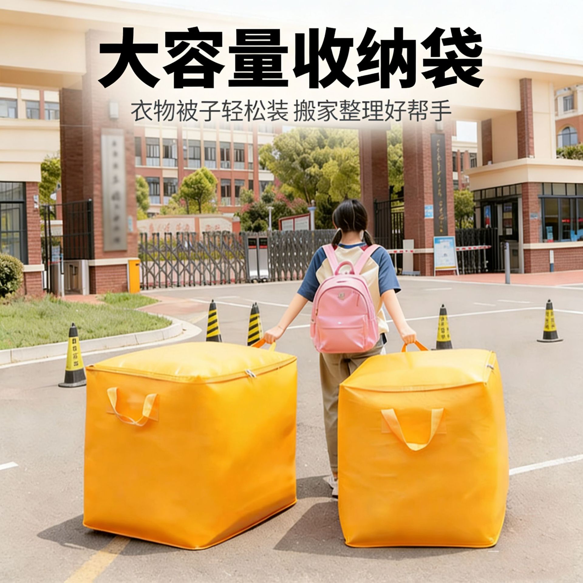 Thickened Moving Packing Bags, Storage Boxes, Quilt Luggage Woven Bags, Travel Storage Bags, Large Capacity Quilt Storage Bags
