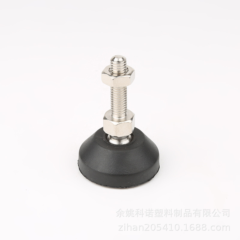 M10M12万向可调节橡胶脚垫 Level球头低碳钢尼龙可调基座脚调整脚